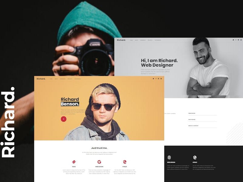 Richard - Onepage Personal WordPress Theme