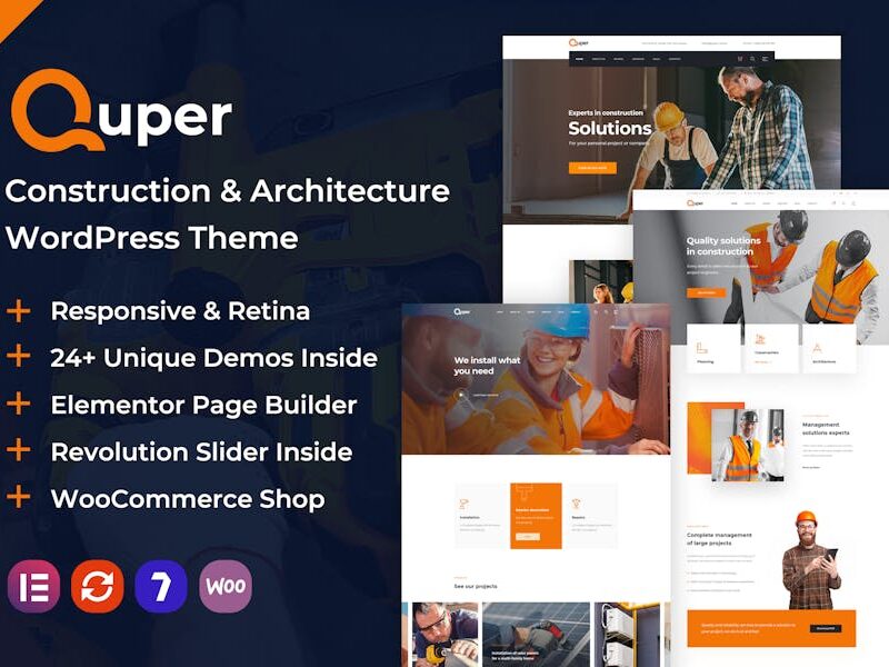 Quper | Construction and Architecture WP Theme