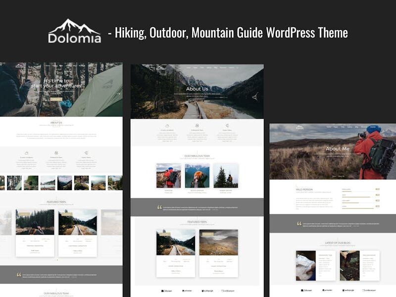 Dolomia - Hiking, Outdoor, Mountain WordPress
