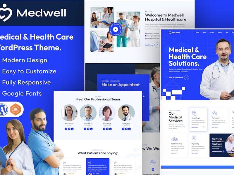 Medwell | Medical & Health Care WordPress Theme