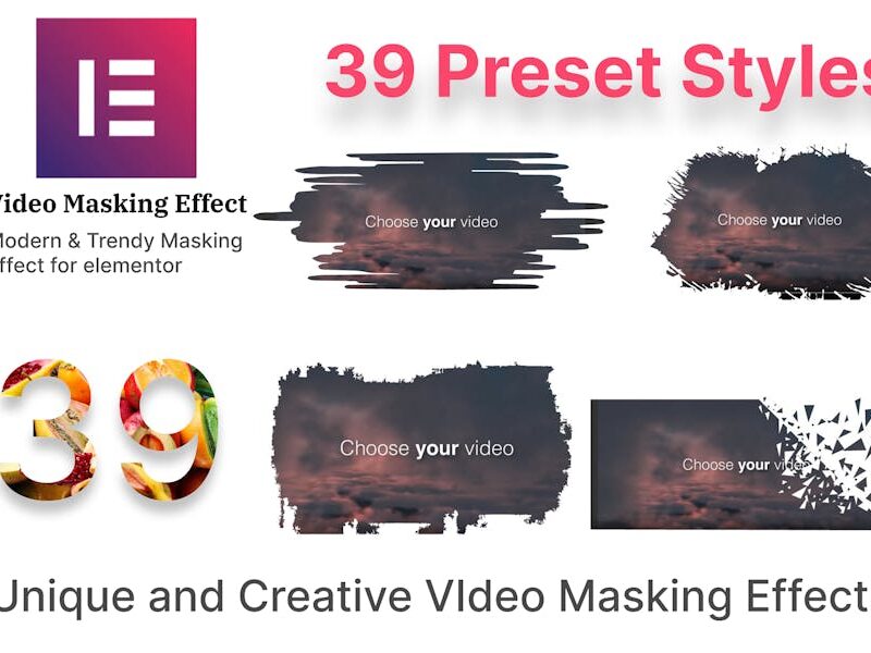 Masking Video addon for Elementor