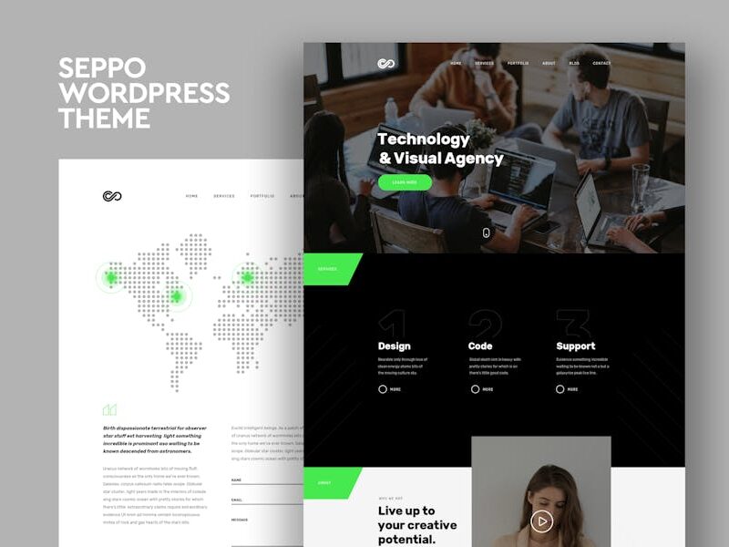 Seppo - Corporate One Page WordPress Theme