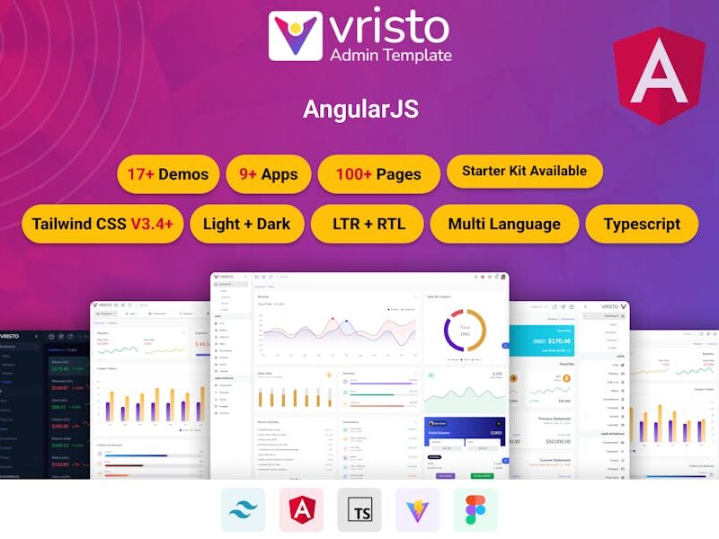 Vristo – Tailwind Angular Admin Template