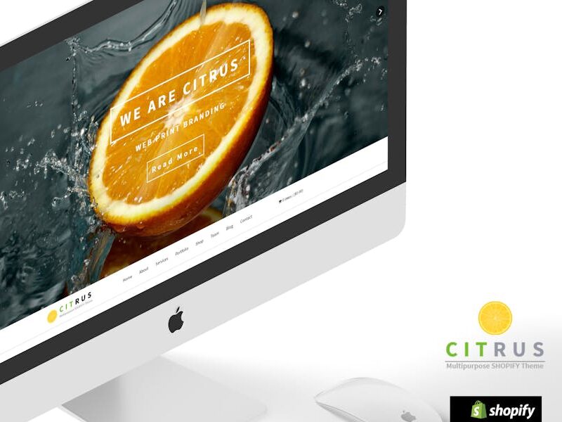 Citrus one page parallax Shopify Theme