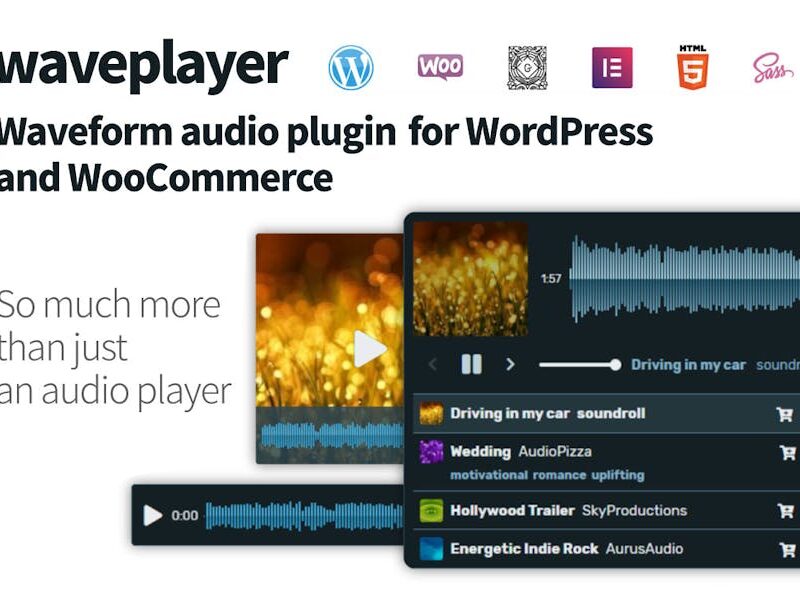 WavePlayer, Audio Player for WordPress/WooCommerce