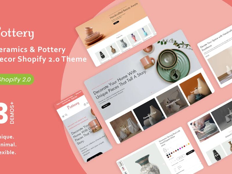 Potsy - Ceramics & Pottery Decor Shopify 2.0 Theme