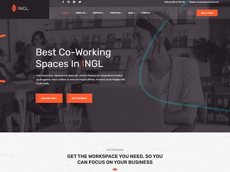 Ingl - Coworking Spaces WordPress Theme