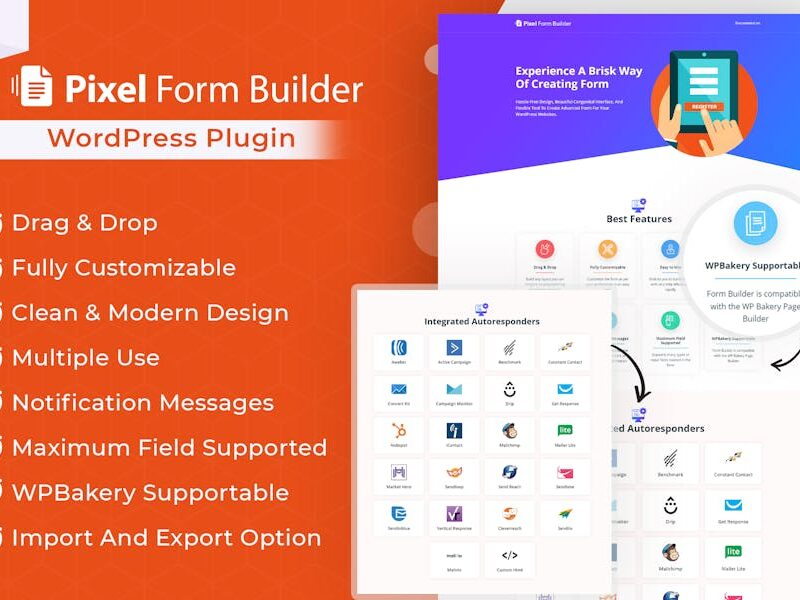 Pixel WordPress Form BuilderPlugin & Autoresponder