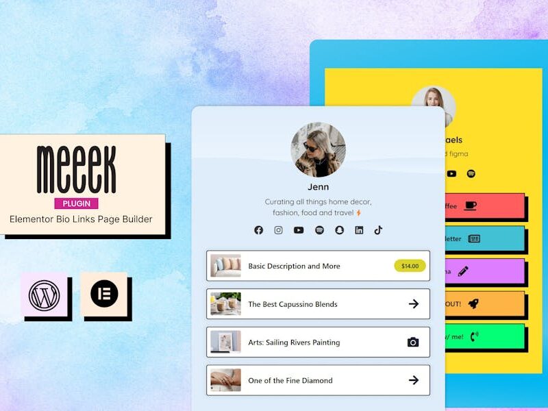 Meeek - Bio Links Creator for Elementor
