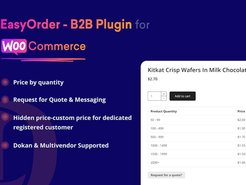 EasyOrder - B2B Plugin for WooCommerce
