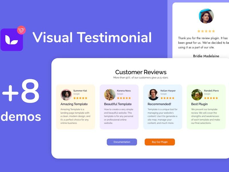 Elementor Visual Testimonial Addon