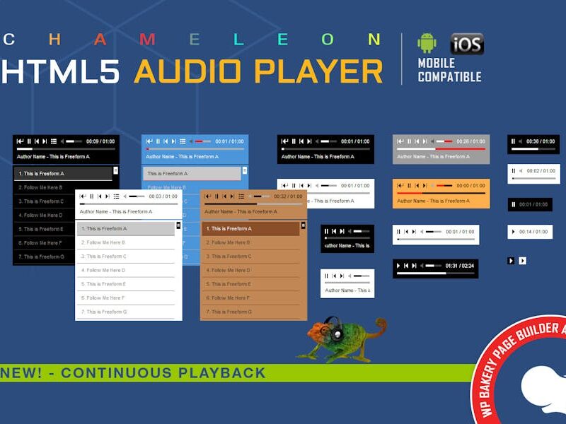 WPBakery Addon - Chameleon Audio Player