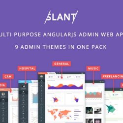 Slant – Multi Purpose AngularJS Admin Web App