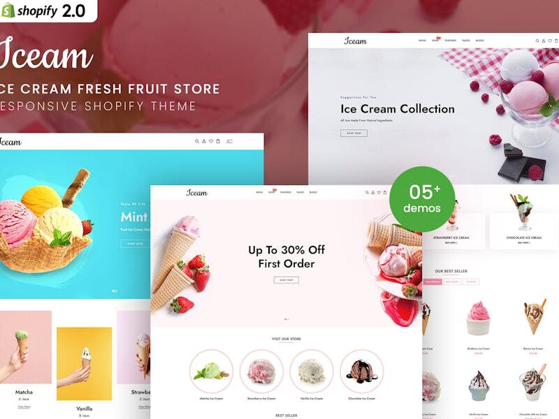 Iceam - Ice Cream Shop Shopify 2.0 Theme