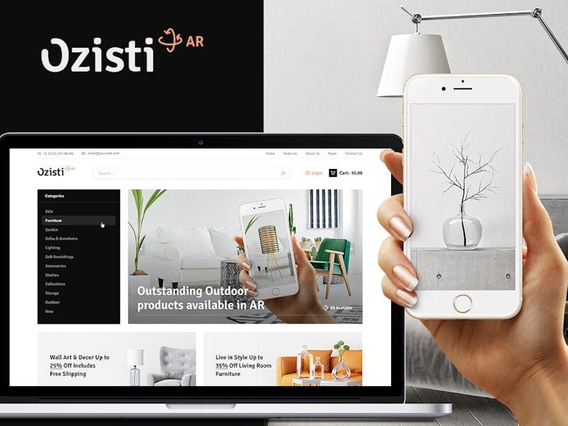 Ozisti | Augmented Reality WooCommerce Theme