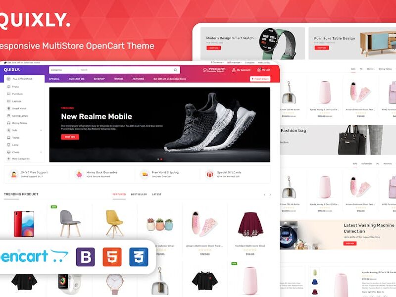 Quixly - Multipurpose Opencart Responsive theme