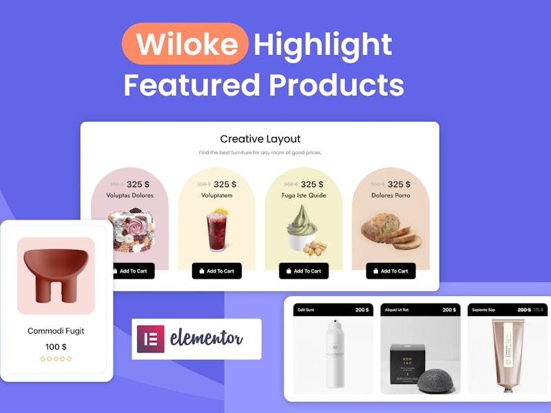 Wiloke Highlight Featured Products for Elementor