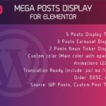 Mega Posts Display for Elementor WordPress Plugin Mega Posts Display for Elementor WordPress Plugin