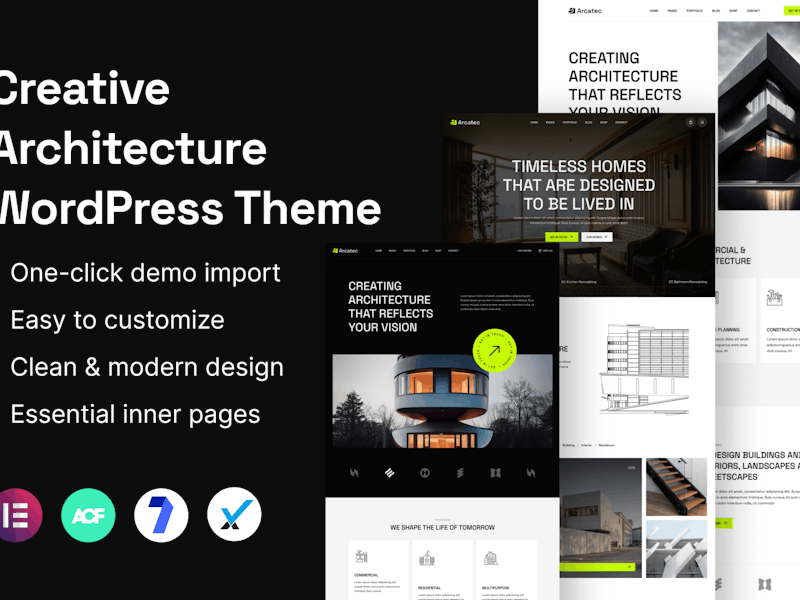 Arcatec - Architecture & Interior WordPress Theme