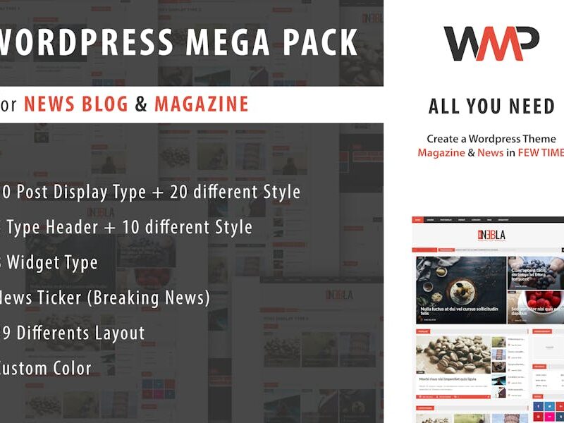 WP Mega Pack for News, Blog and Magazine