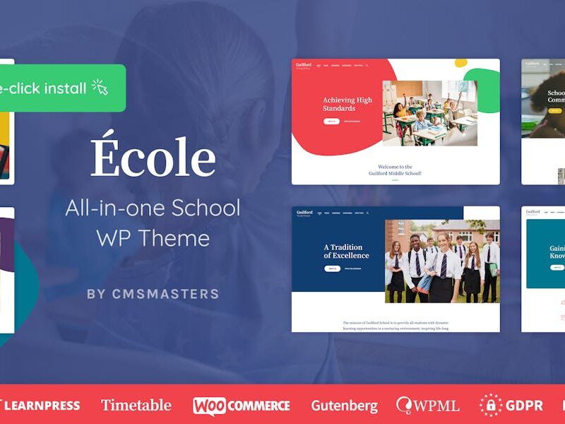 Ecole - Education & School WordPress Theme