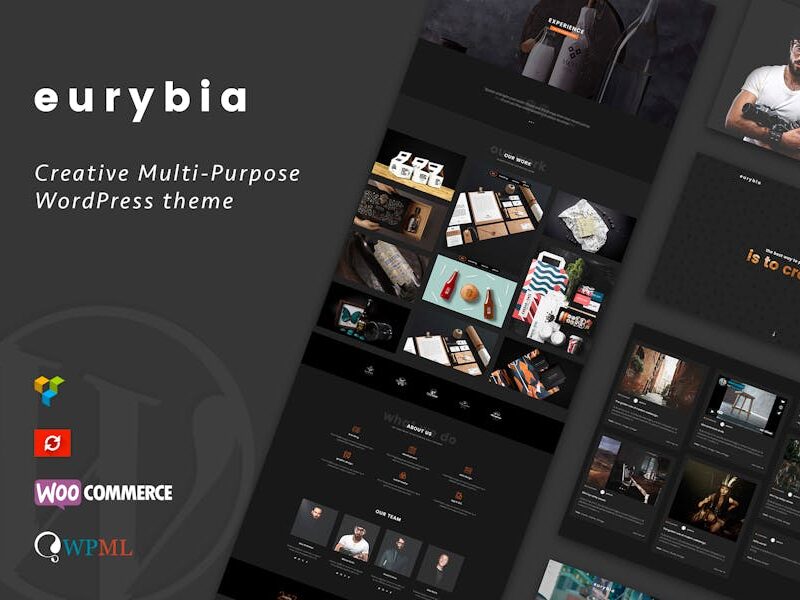 Eurybia - Creative WordPress Portfolio Theme