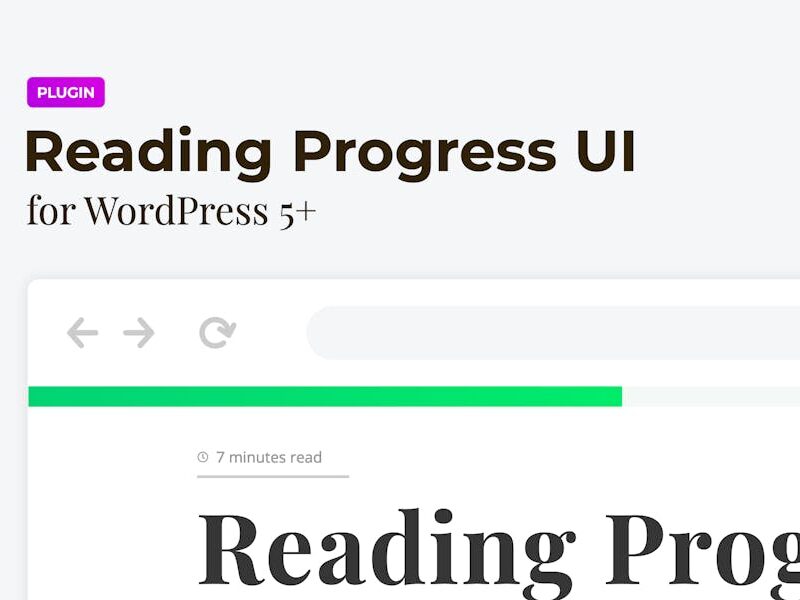 Reading Progress Bar for WordPress