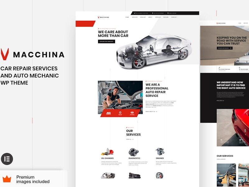 Macchina - Auto Car Repair WordPress Theme