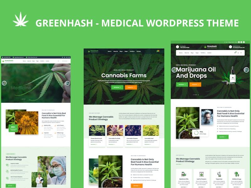 Greenhash - Medical WordPress Theme