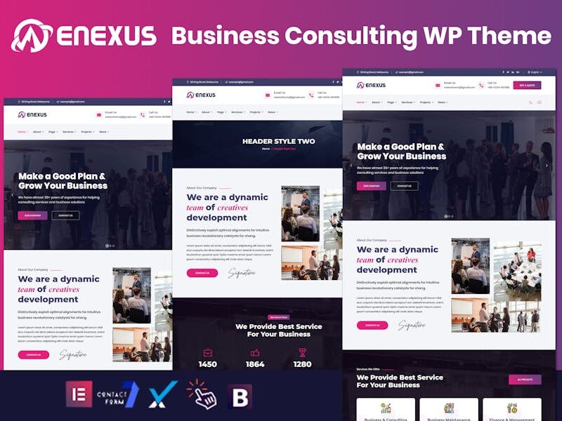 Enexus - Consulting Business Elementor WordPress