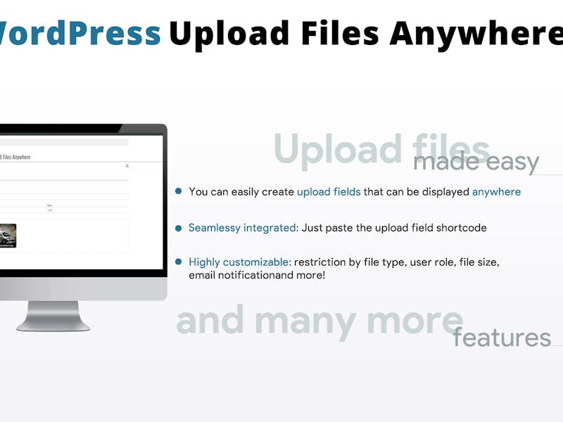 WordPress Upload Files Anywhere