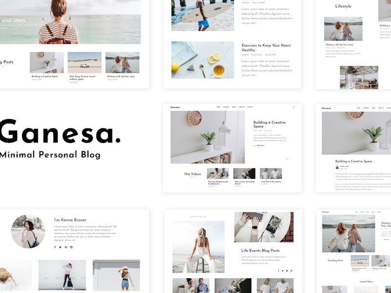 Ganesa - Minimal WordPress Personal Blog Theme