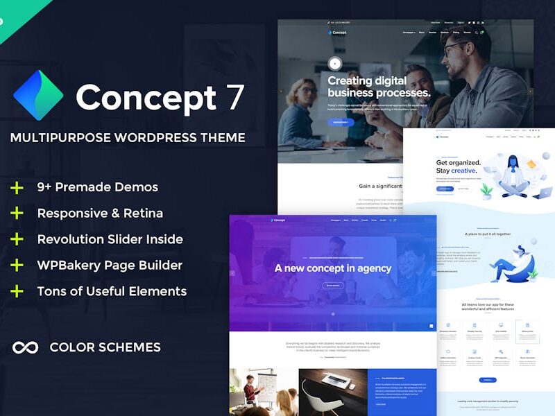 Concept Seven - Multipurpose WordPress Theme
