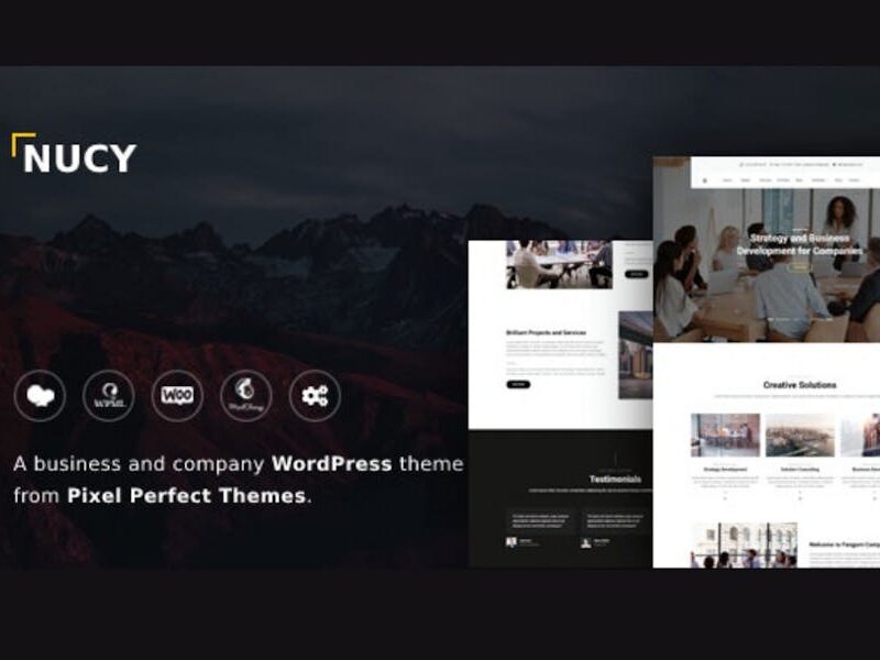 Nucy - Business & Company WordPress Theme