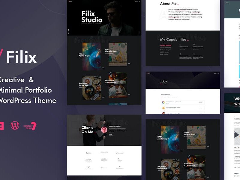 Filix - Creative Minimal Portfolio WordPress Theme