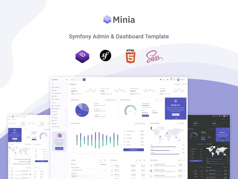 Minia - Symfony Admin & Dashboard Template