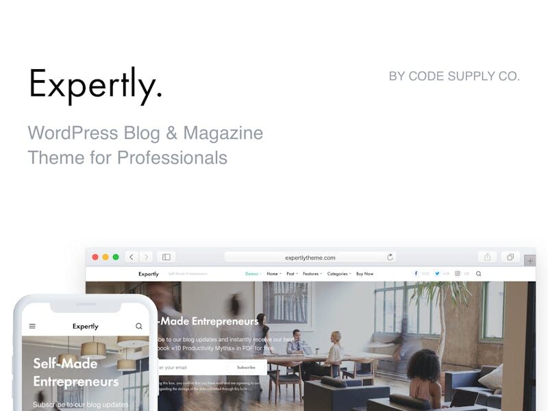 Expertly - WordPress Blog & Magazine Theme for Pro