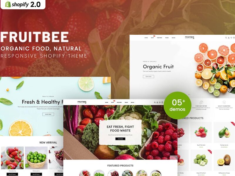 FruitBee - Organic Food, Natural Shopify Theme