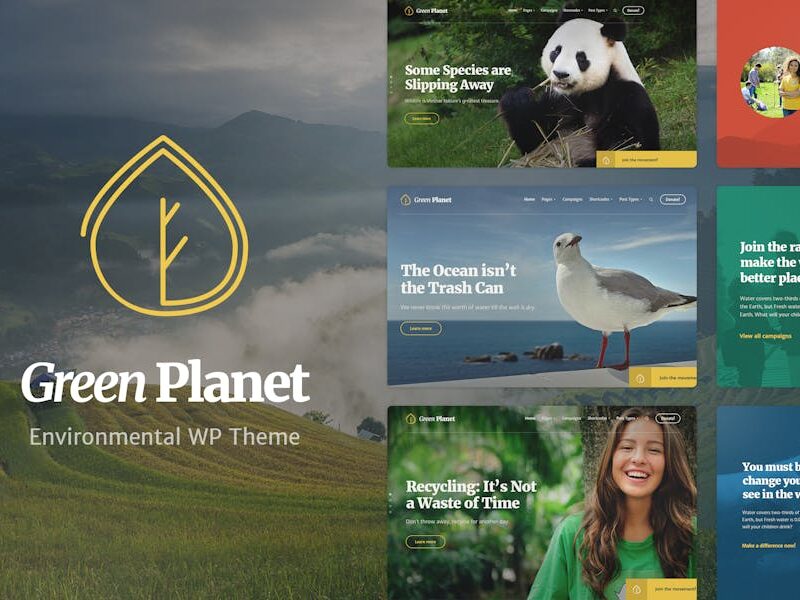 Ecology & Environment WP Theme - Green Planet