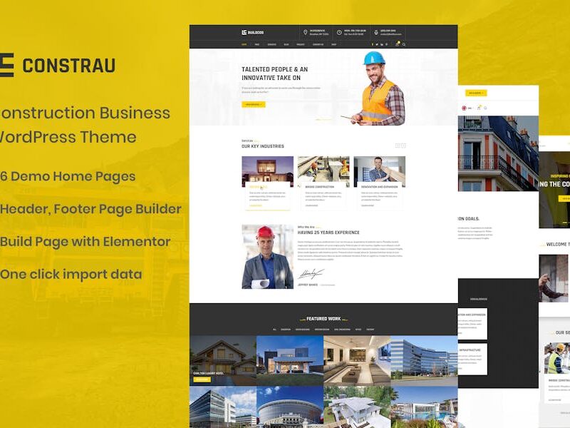 Constrau - Construction Business WordPress Theme