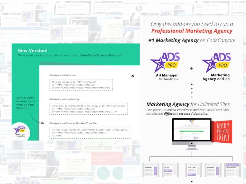 WordPress Marketing Agency - Ads Pro MA add-on