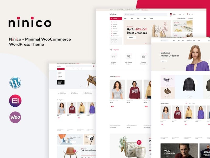 Ninico - Minimal WooCommerce WordPress Theme
