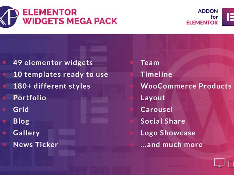 Elementor Widgets Mega Pack - Addons for Elementor