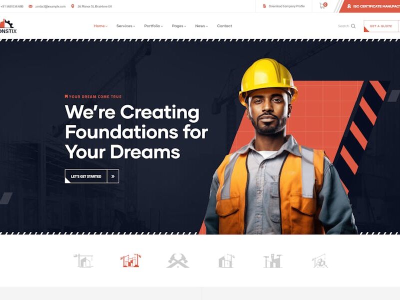 Constix - Construction Industrial WordPress Theme