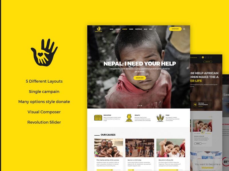 CharityHeart - Nonprofit WordPress Theme