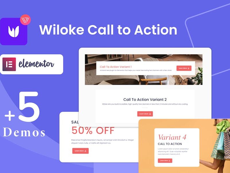 Wiloke Call To Action Addon For Elementor