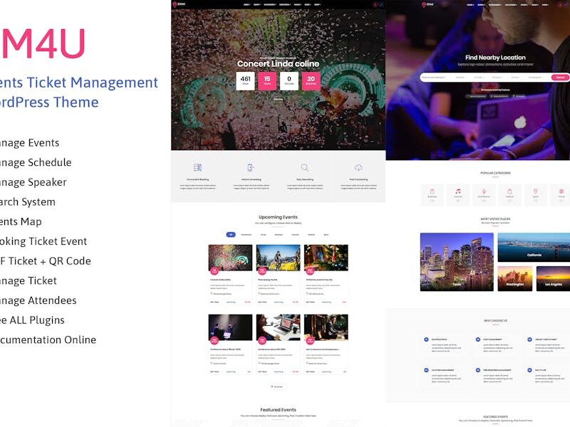 EM4U - Event Tickets WordPress Theme