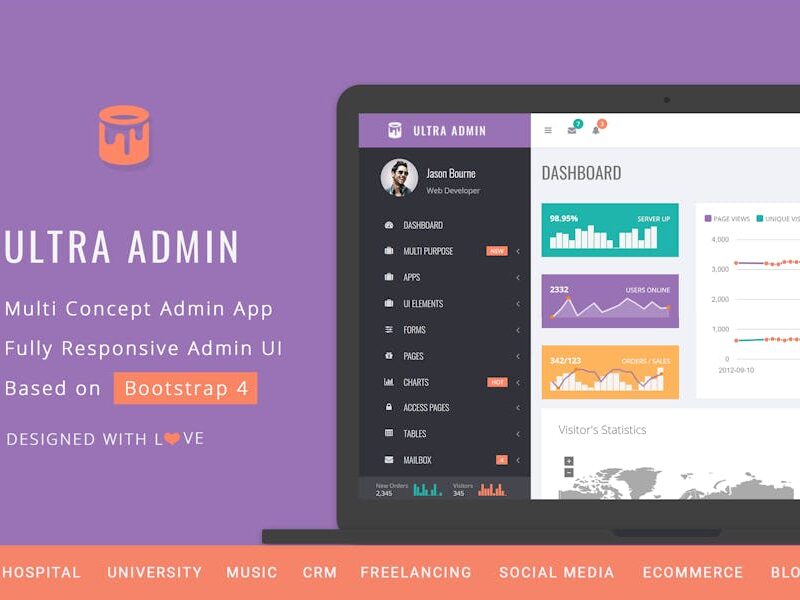 Ultra - Multi Purpose Admin Theme