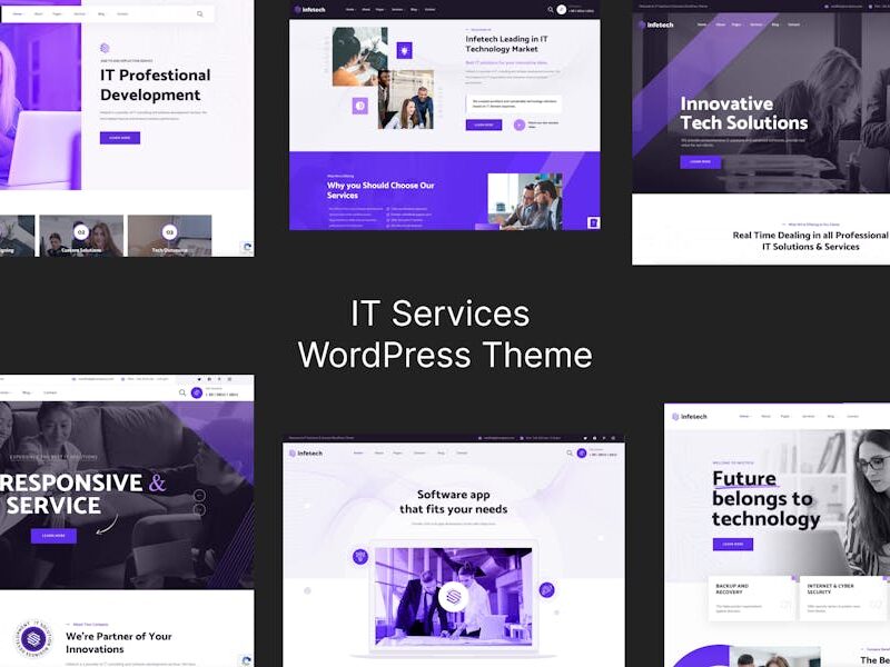 IT Services WordPress Theme - Infetech