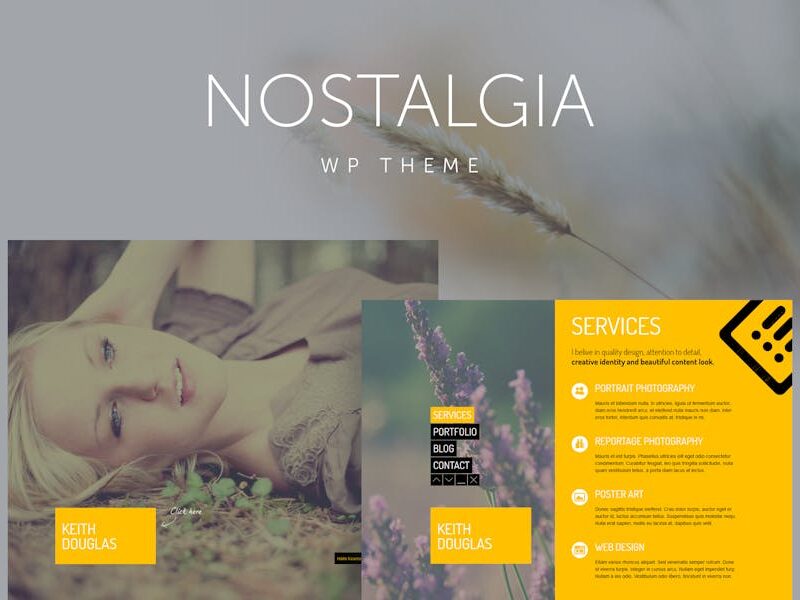 Nostalgia - Responsive Portfolio WordPress Theme